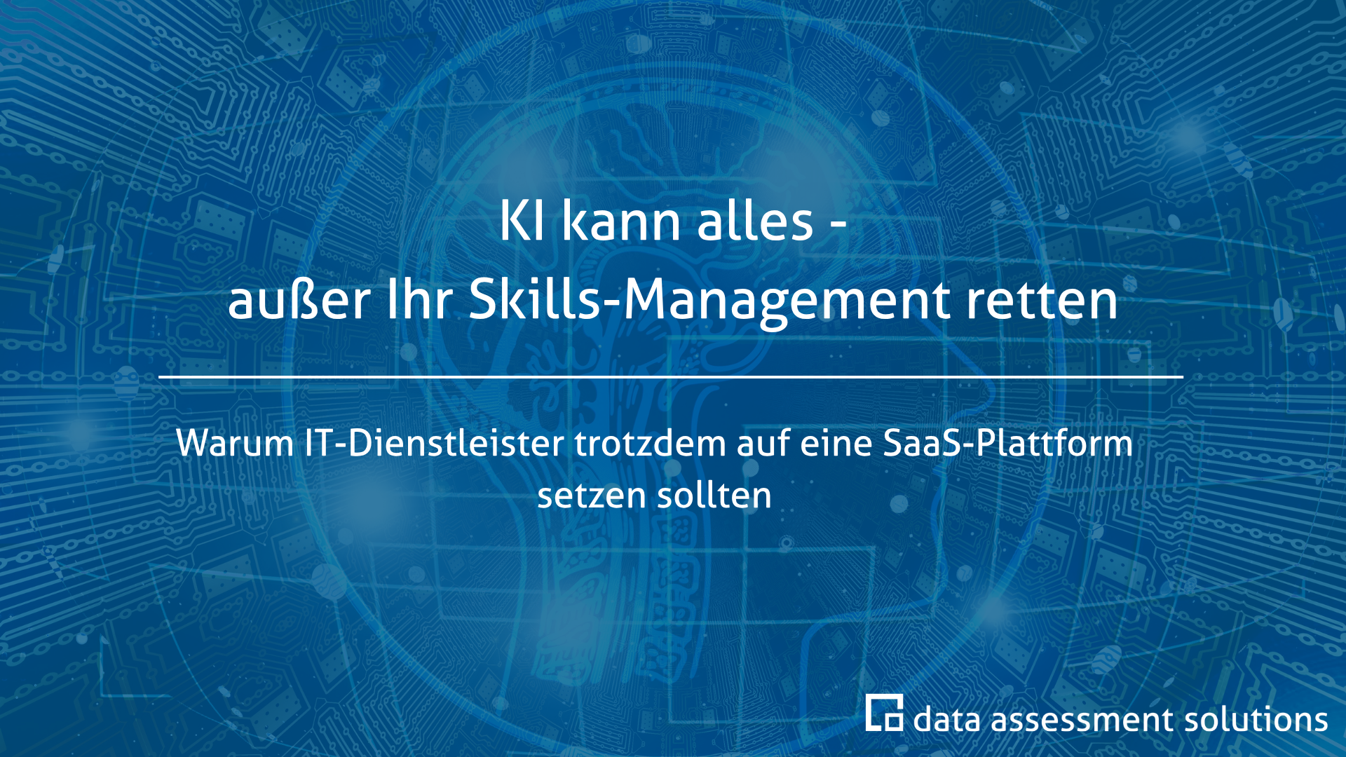 KI kann alles – außer Ihr Skills-Management retten